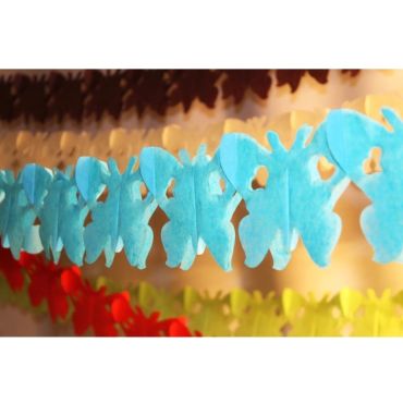 Guirlande Papillon - Bleu Ciel Guirlande Papillon - Bleu Ciel