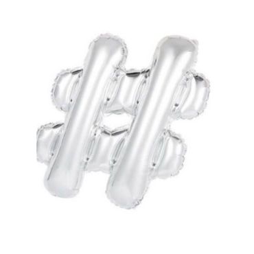 ballon-symbole-argent-hashtag | jourdefete.com