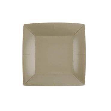 assiette carree 18 cm compostable couleur au choix | jourdefete.com