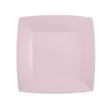 10 assiettes carrees compostables rainbow 23 cm couleur au choix| jourdefete.com
