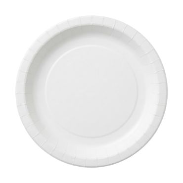 Grandes assiettes jetables en carton blanc classique avec contour cannelé pour repas de fête | jourdefete.com Grandes assiettes jetables en carton blanc classique avec contour cannelé pour repas de fête | jourdefete.com