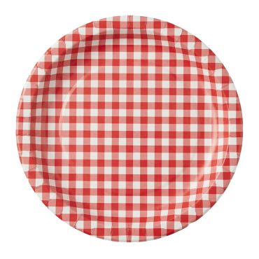 Assiettes en carton à carreaux vichy rouge et blanc pour pique-nique | jourdefete.com Assiettes en carton à carreaux vichy rouge et blanc pour pique-nique | jourdefete.com