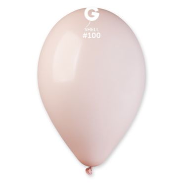 Sachet de 50 ballons Shell rose poudré 30 cm pour une ambiance romantique | jourdefete.com
