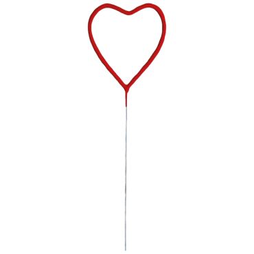 Cierge magique en forme de cœur rouge pour célébrations romantiques | jourdefete.com