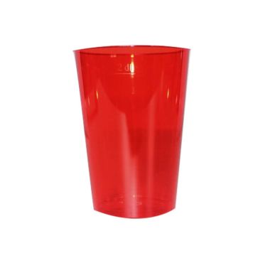 10 Verres en plastique Rouge - 23 cl