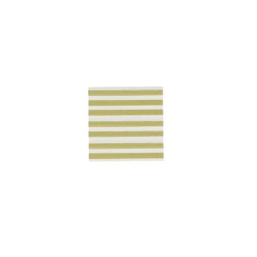Serviettes cocktail rayées blanc et vert Mix & Match pour fête élégante | jourdefete.com