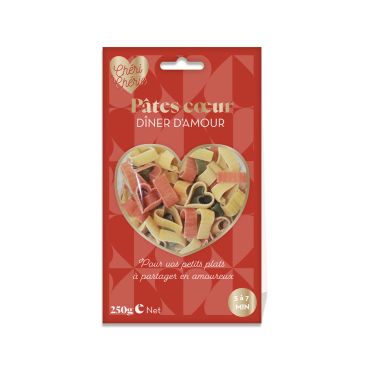 Pâtes en forme de cœur pour un dîner romantique | jourdefete.com