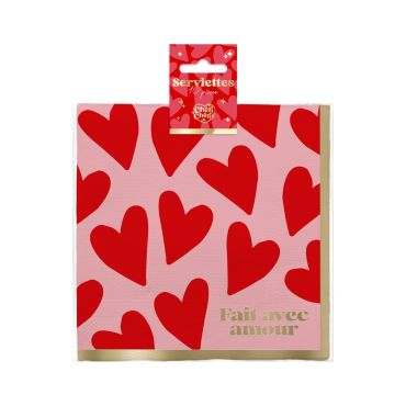 Des serviettes d'amour pour la Saint-Valentin | jourdefete.com Des serviettes d'amour pour la Saint-Valentin | jourdefete.com
