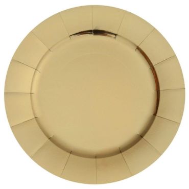 10 sous-assiettes en carton brillantes | jourdefete.com