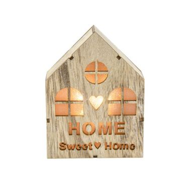 Décoration à poser Noël - Bois - Maison Lumineuse Home Sweet Home Décoration à poser Noël - Bois - Maison Lumineuse Home Sweet Home