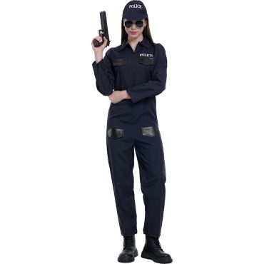 Déguisement de policière femme bleu marine avec casquette | jourdefete.com Déguisement de policière femme bleu marine avec casquette | jourdefete.com