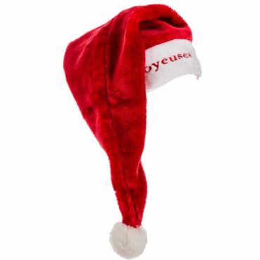 Bonnet de Père Noël Géant et son texte brodé Bonnet de Père Noël Géant et son texte brodé