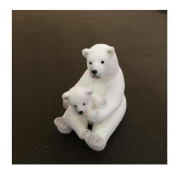 Décoration de Noël à poser - Ours polaire et son bébé