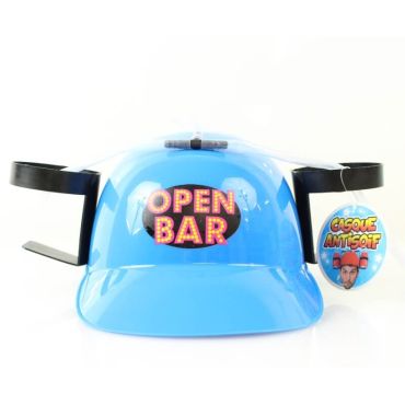 Casque Anti-Soif Bleu "Open Bar" Casque Anti-Soif Bleu "Open Bar"