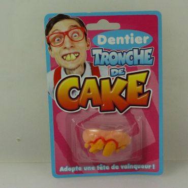 Dentier tronche de cake - dents chevauchées