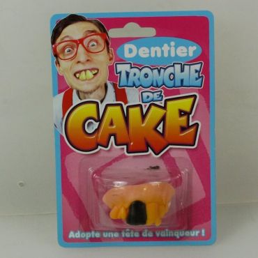 Dentier tronche de cake - dent noire