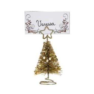 Marque Place - Noël - Sapin Métal avec Sequins - Or