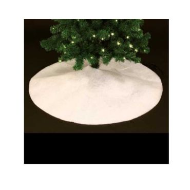 Tapis à sapin rond - Blanc Pailletée - Ø 100 cm