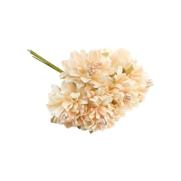 Mini bouquet de fleurs artificielles coloris rose pour décoration de mariage, baptême ou communion | jourdefete.com
