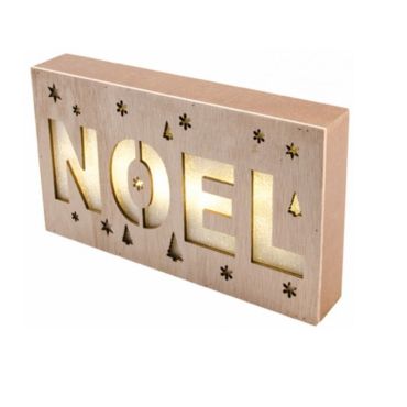 Centre de Table en Bois "Noël" Lumineux Centre de Table en Bois "Noël" Lumineux