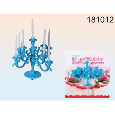 Bougeoir Bleu Pour Anniversaire