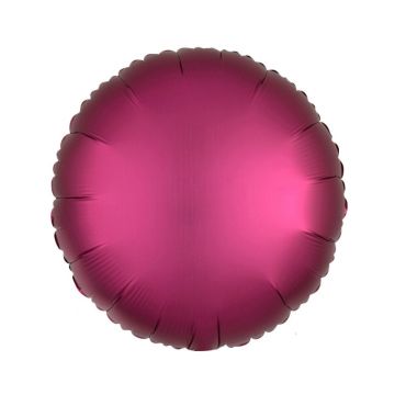 Ballon Hélium Rond Satiné Rose Grenade Ballon Hélium Rond Satiné Rose Grenade