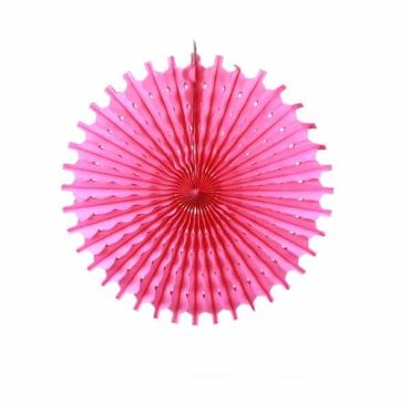 Rosace en Papier Fuchsia à Suspendre - 50 cm