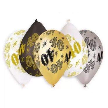 10 ballons nombre 40 | jourdefete.com