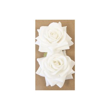Rose diamant blanc x2, décoration scintillante et raffinée | jourdefete.com