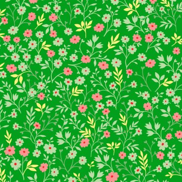 Serviettes cocktail vertes à motifs floraux colorés | jourdefete.com