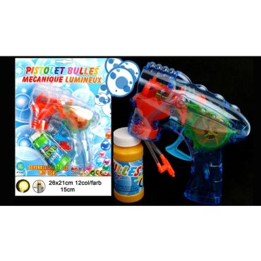 Pistolet à Bulles Lumineux - Coloris au Choix