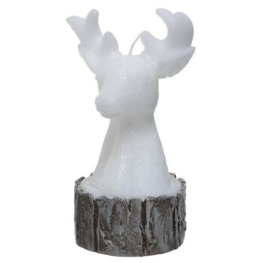 Grande Bougie Cerf - Blanc - Le Palais des Glaces