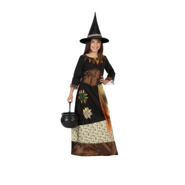 Deguisement de Sorciere Champetre Fille Taille au Choix Jour de Fete Boutique Jour de fete