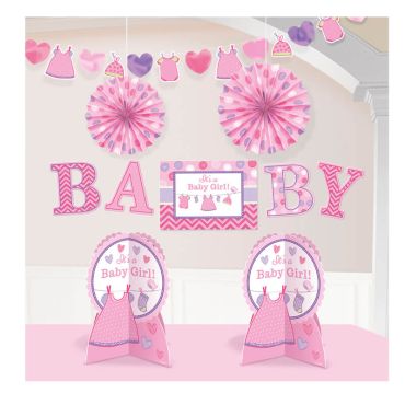 Ensemble décoratif "It's a Baby Girl" 10 pièces