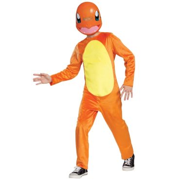 Costume Salamèche enfant orange avec masque Pokémon | jourdefete.com Costume Salamèche enfant orange avec masque Pokémon | jourdefete.com