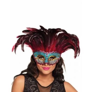 Loup Phoenix avec Plumes Rouges 