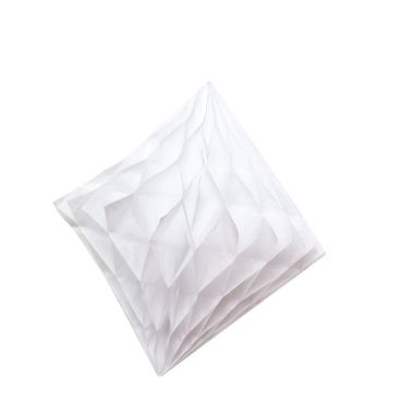 3 Diamants en crépon - Blanc