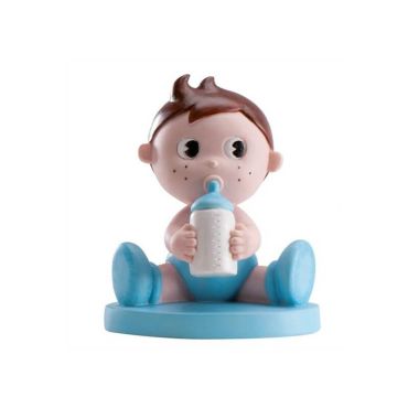 Figurine pour gâteau "garçon avec biberon"