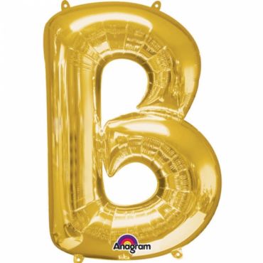 Méga Ballon Hélium - Lettre B - Or