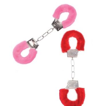 Menottes sexy en Fourrure - Rouge ou Rose