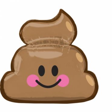 Ballon Hélium Emoji poop