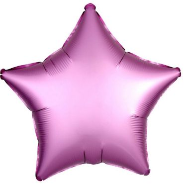 Ballon Hélium Etoile Satiné Rose 