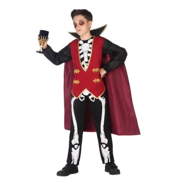Déguisement Vampire Squelette Garçon - Taille au Choix