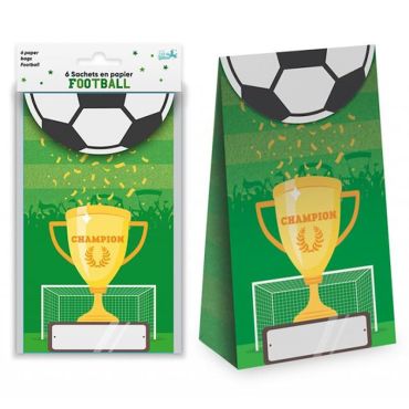 Des sachets à offrir aux copains de votre enfant lors de son anniversaire football | jourdefete.com