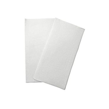 Serviettes en ouate blanc 38x38 cm pliées 1/8 pour décoration de table | jourdefete.com