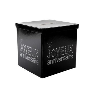 Urne "Anniversaire" - Noir