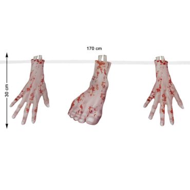 Guirlande Halloween - Restes Humains