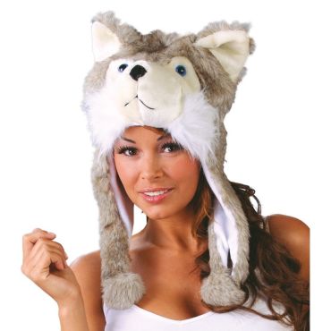 Bonnet Chien en Peluche Adulte