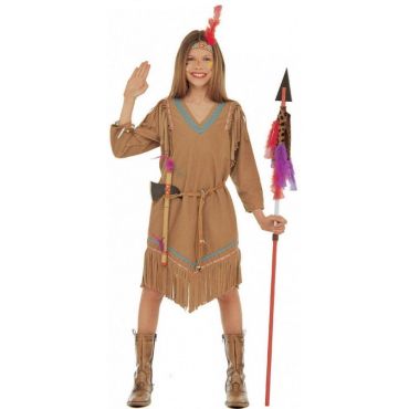 Déguisement Indienne Cheyenne Fille - Taille au Choix
