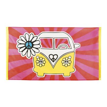 Grand drapeau - Hippie